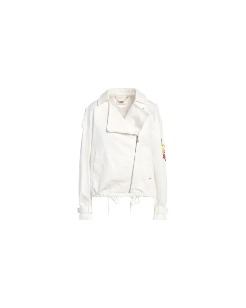 Fracomina JACKEN & MÄNTEL - Jeansjacken/Mäntelauf YOOX.COM Weiß