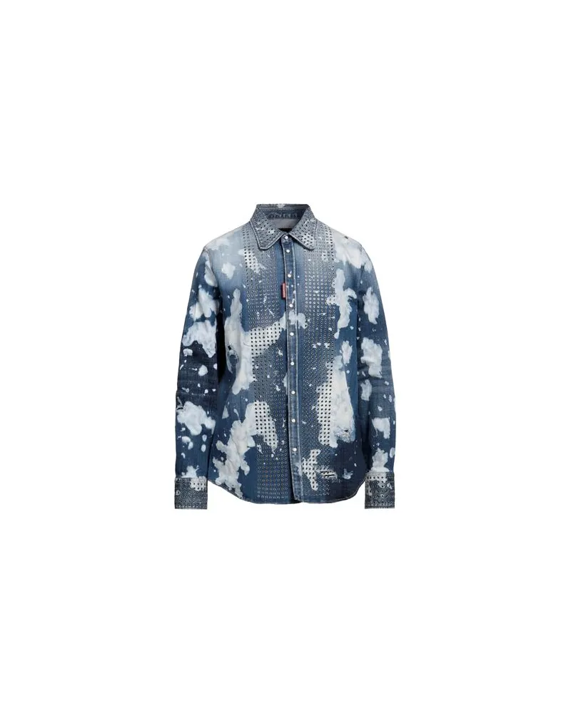Dsquared2 TOPS - Jeanshemdenauf YOOX.COM Blau