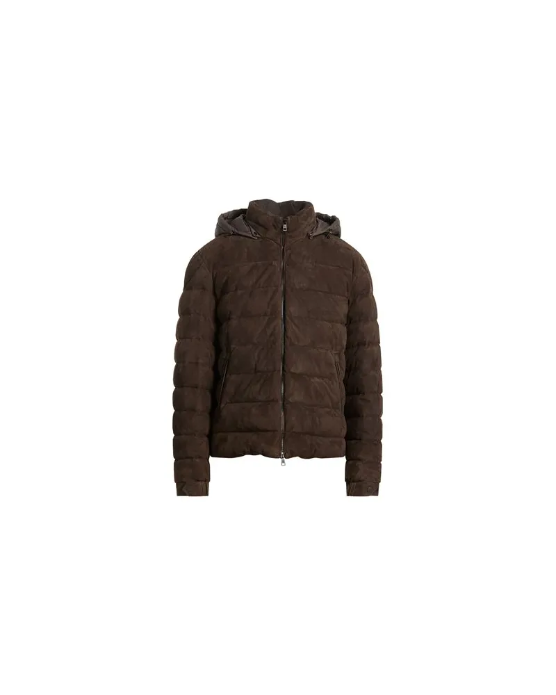Moncler JACKEN & MÄNTEL - Pufferjacken & Daunenjackenauf YOOX.COM Dunkelbraun