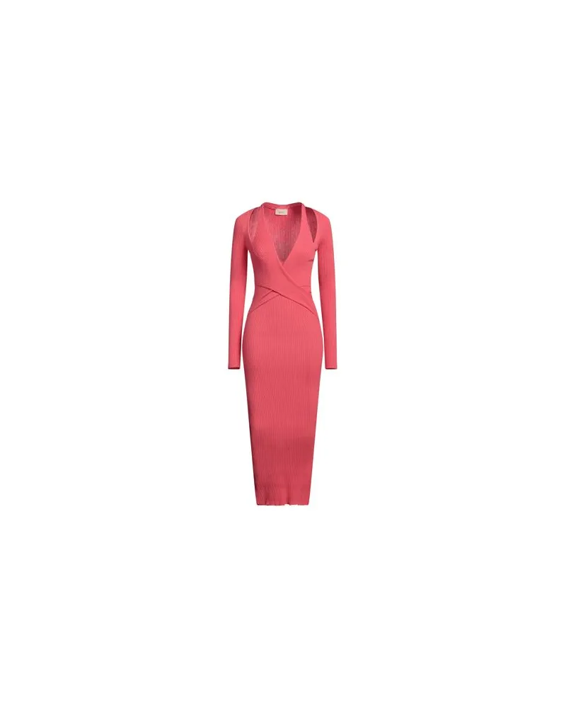 VICOLO KLEIDER - Midi-Kleiderauf YOOX.COM Koralle