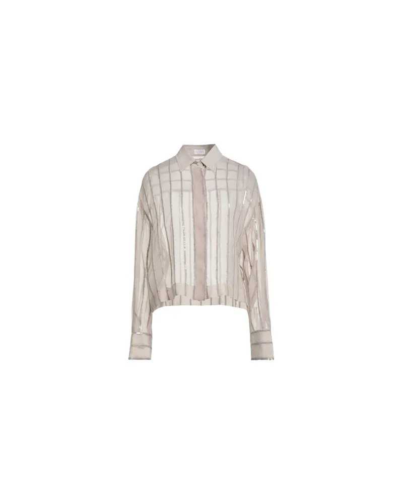 Brunello Cucinelli TOPS - Hemdenauf YOOX.COM Sand