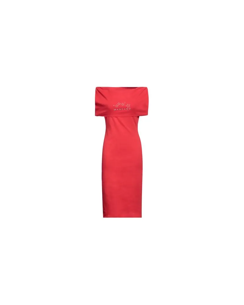 Mangano KLEIDER - Midi-Kleiderauf YOOX.COM Rot