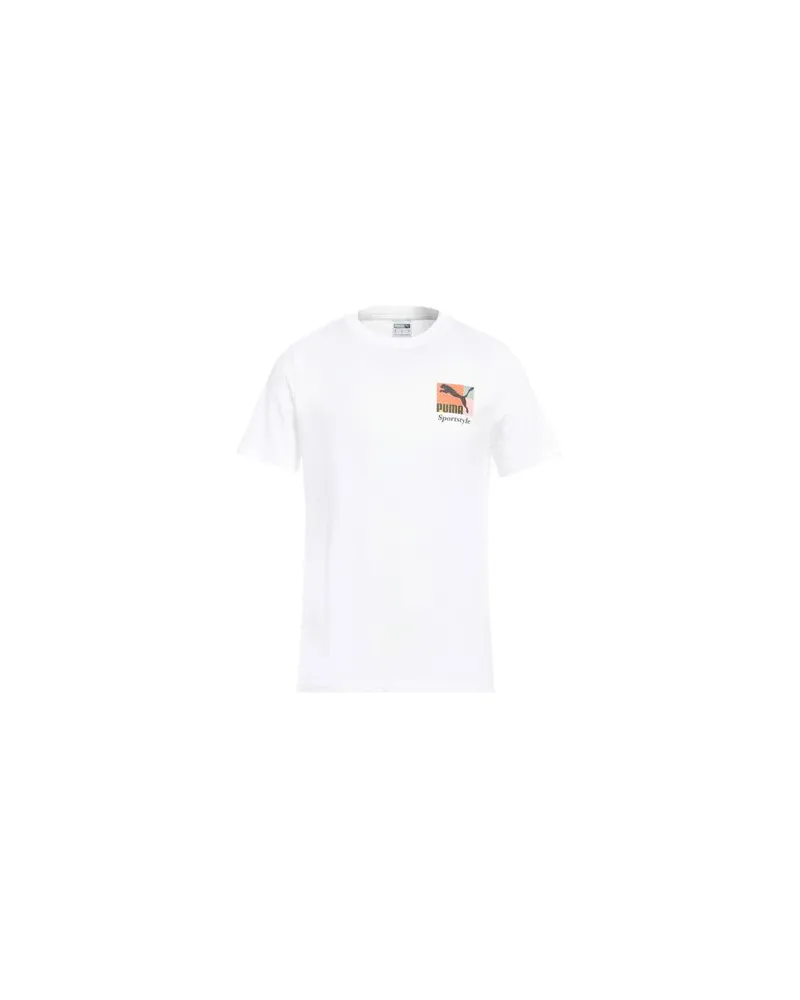 Puma TOPS - T-shirtsauf YOOX.COM Weiß