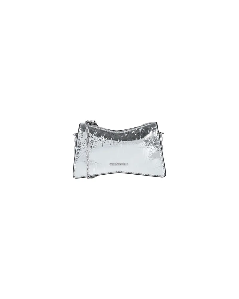 Karl Lagerfeld K/SEVEN ELEMENT SP NANO METAL  - TASCHEN - Schultertaschenauf YOOX.COM Silber