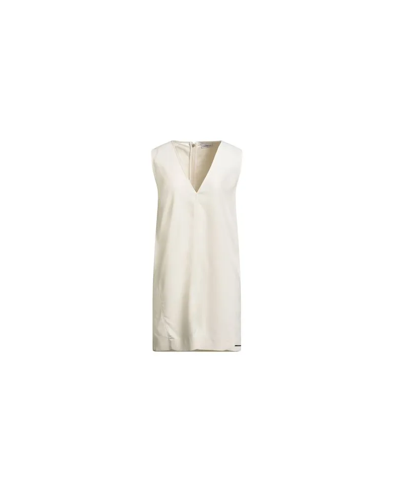 Calvin Klein KLEIDER - Mini-Kleiderauf YOOX.COM Cremeweiß