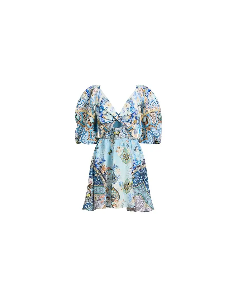 Camilla KLEIDER - Mini-Kleiderauf YOOX.COM Himmelblau