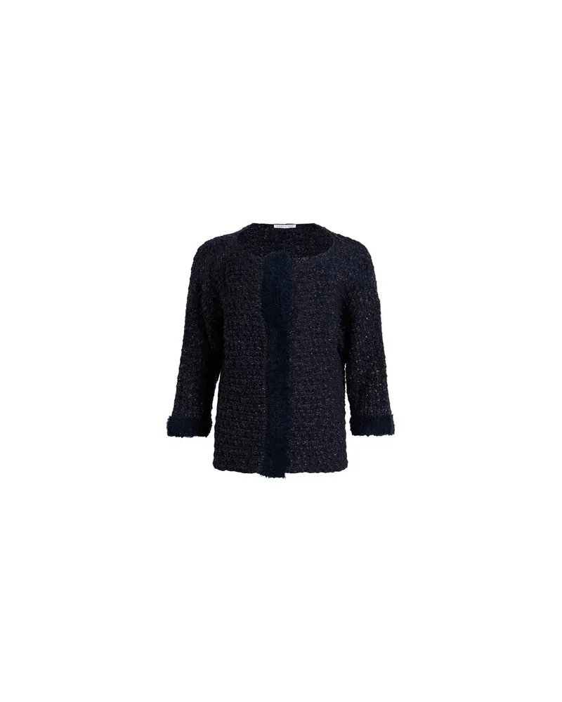 Caractère STRICKWAREN - Strickjackenauf YOOX.COM Marineblau