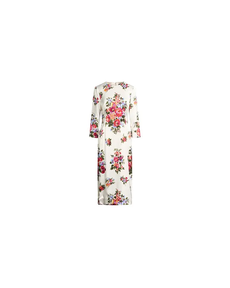 Dolce & Gabbana KLEIDER - Midi-Kleiderauf YOOX.COM Weiß