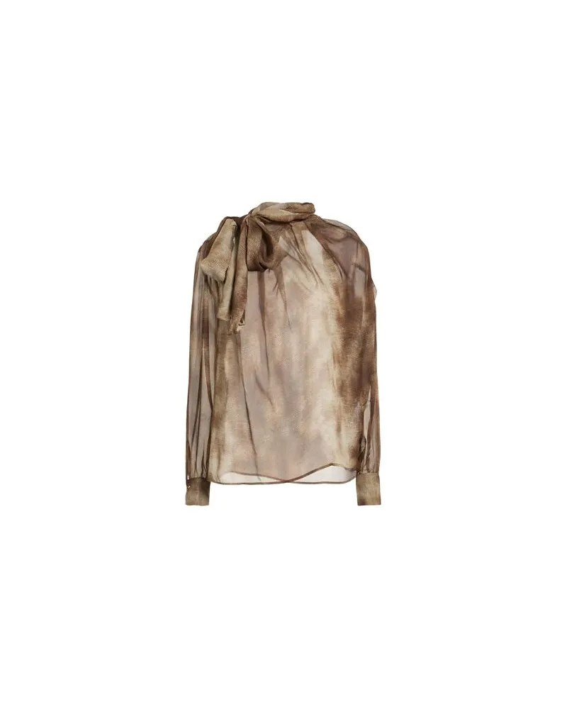 Elisabetta Franchi TOPS - Topsauf YOOX.COM Dunkelbraun