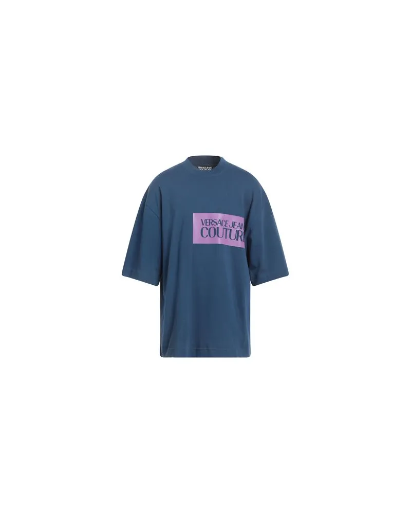 Versace Jeans TOPS - T-shirtsauf YOOX.COM Blau