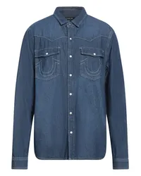 True Religion Jeanshemd Blau