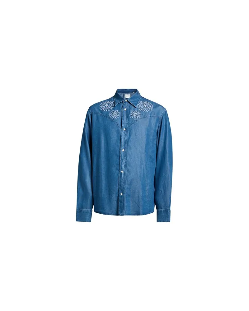 NN 07 TOPS - Jeanshemdenauf YOOX.COM Blau
