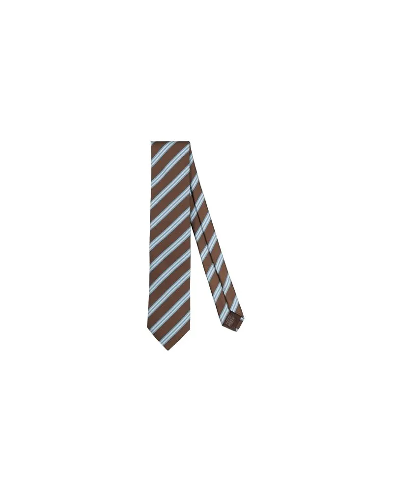 Canali ACCESSOIRES - Krawatten & Fliegenauf YOOX.COM Dunkelbraun