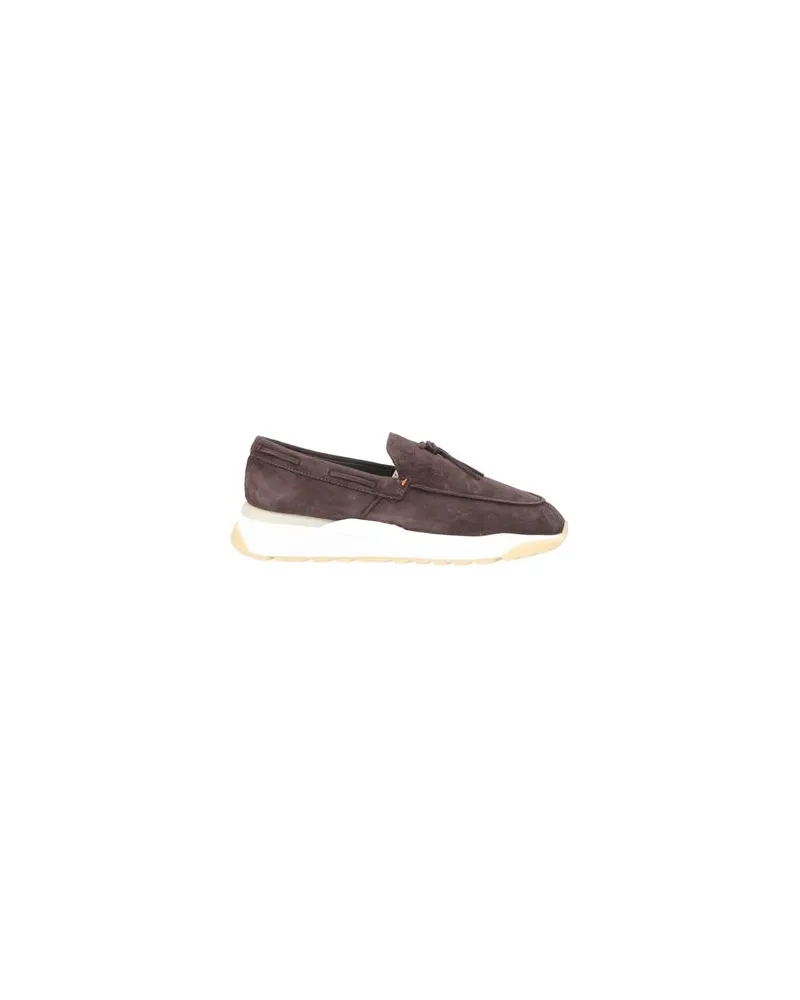 Santoni SCHUHE - Mokassinsauf YOOX.COM Dunkelbraun