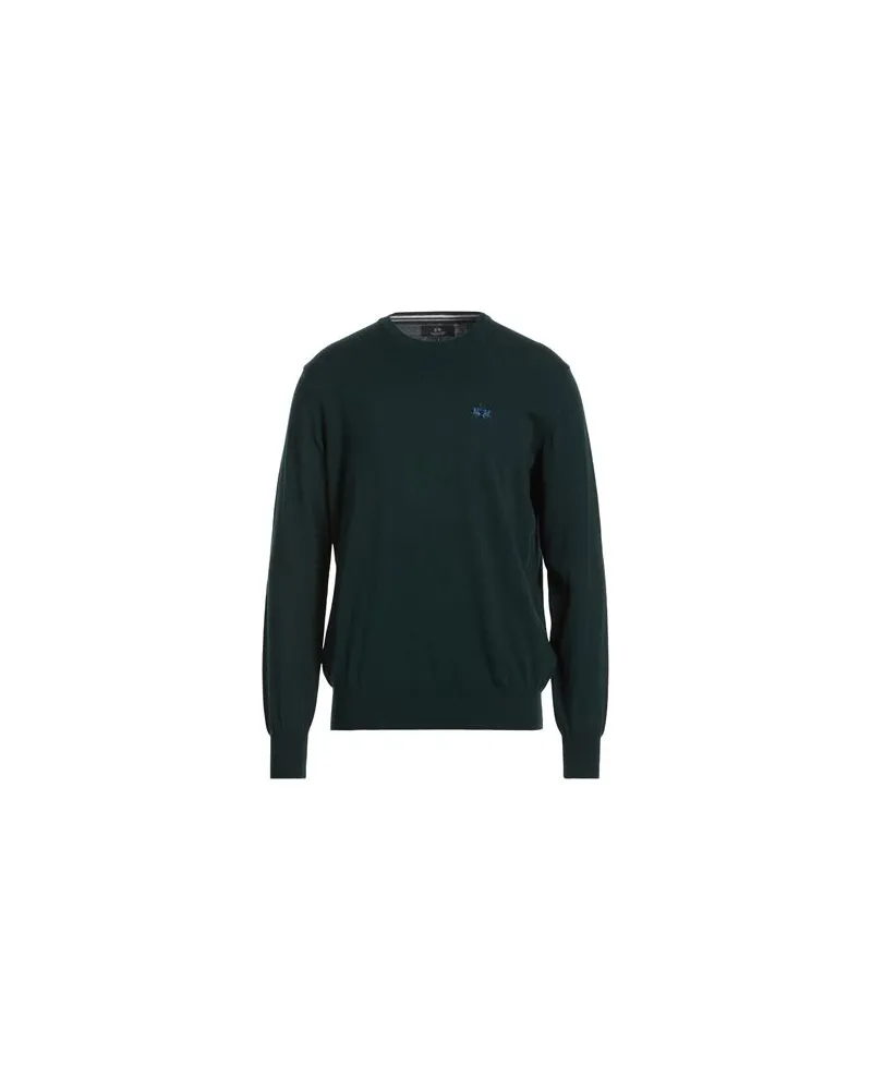 La Martina STRICKWAREN - Pulloverauf YOOX.COM Dunkelgrün