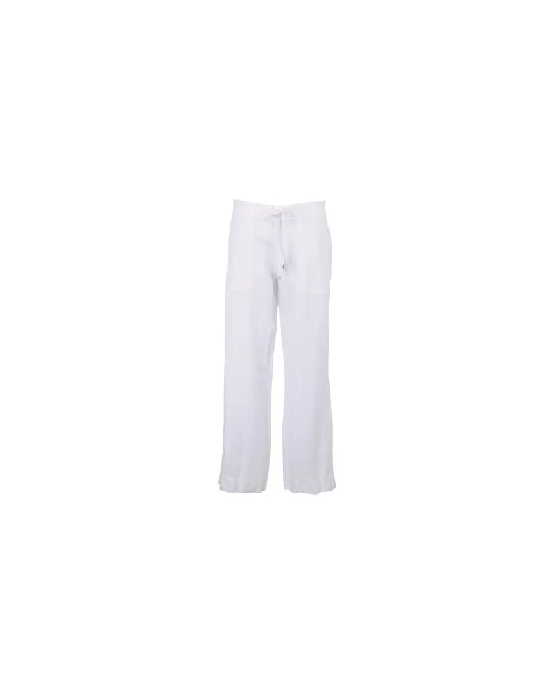 Ralph Lauren LINEN WIDE-LEG PANT - HOSEN & RÖCKE - Hosenauf YOOX.COM Weiß