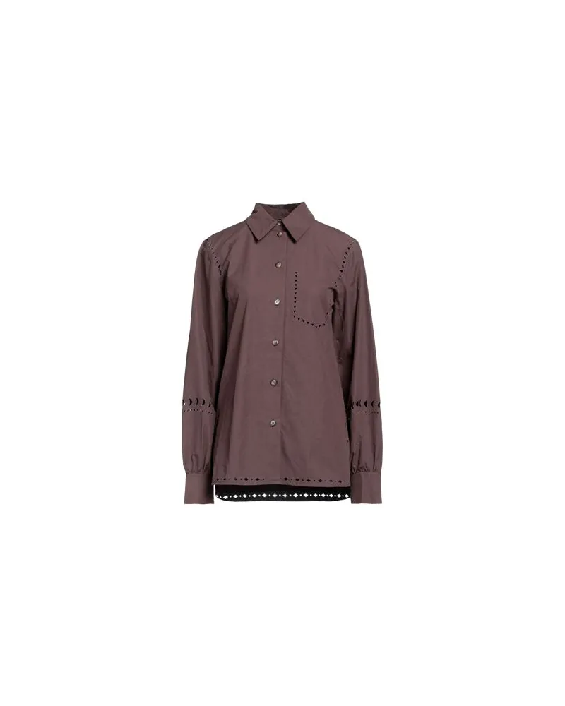 Nanushka TOPS - Hemdenauf YOOX.COM Dunkelbraun