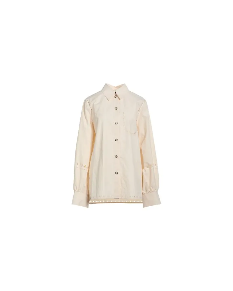 Nanushka TOPS - Hemdenauf YOOX.COM Cremeweiß