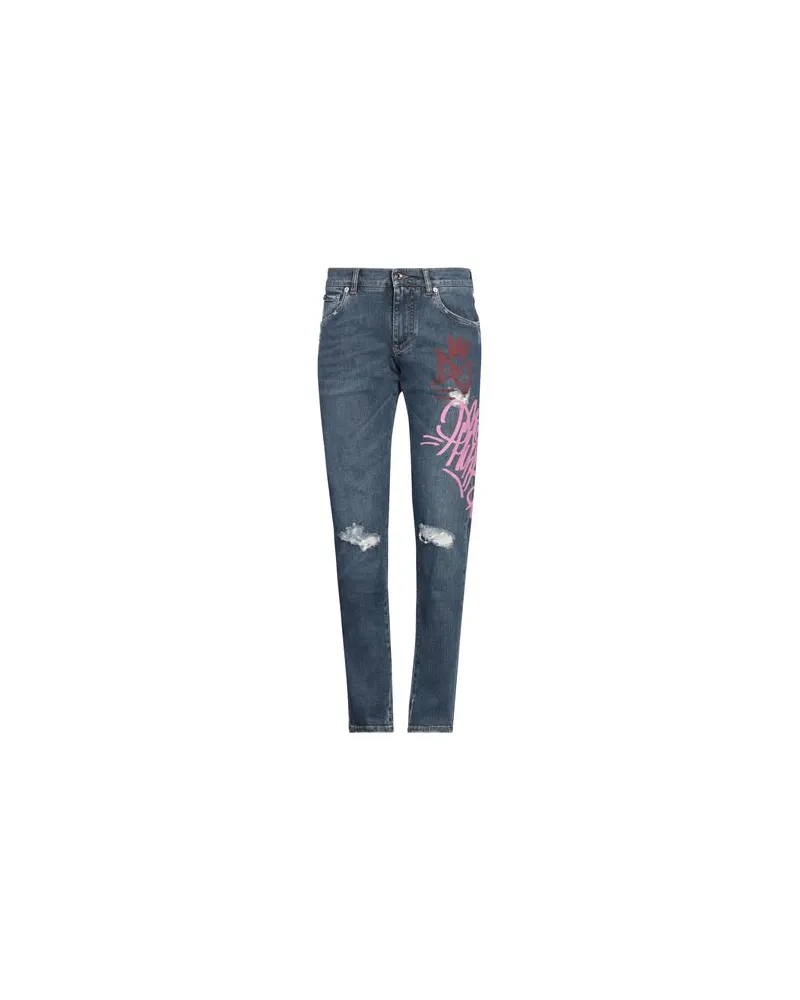 Dolce & Gabbana HOSEN & RÖCKE - Jeanshosenauf YOOX.COM Blau
