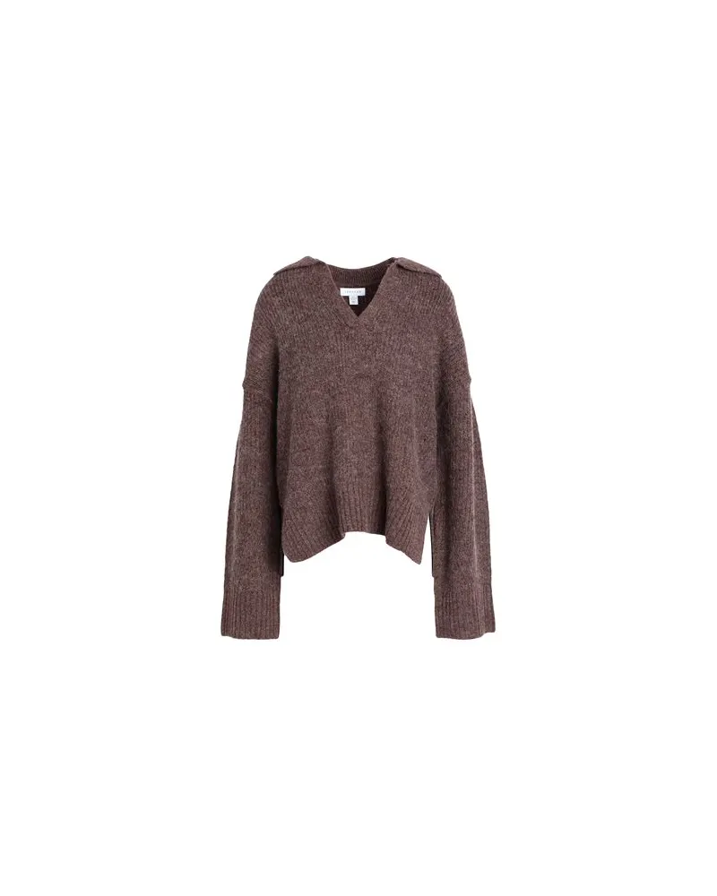 Topshop STRICKWAREN - Pulloverauf YOOX.COM Schokobraun
