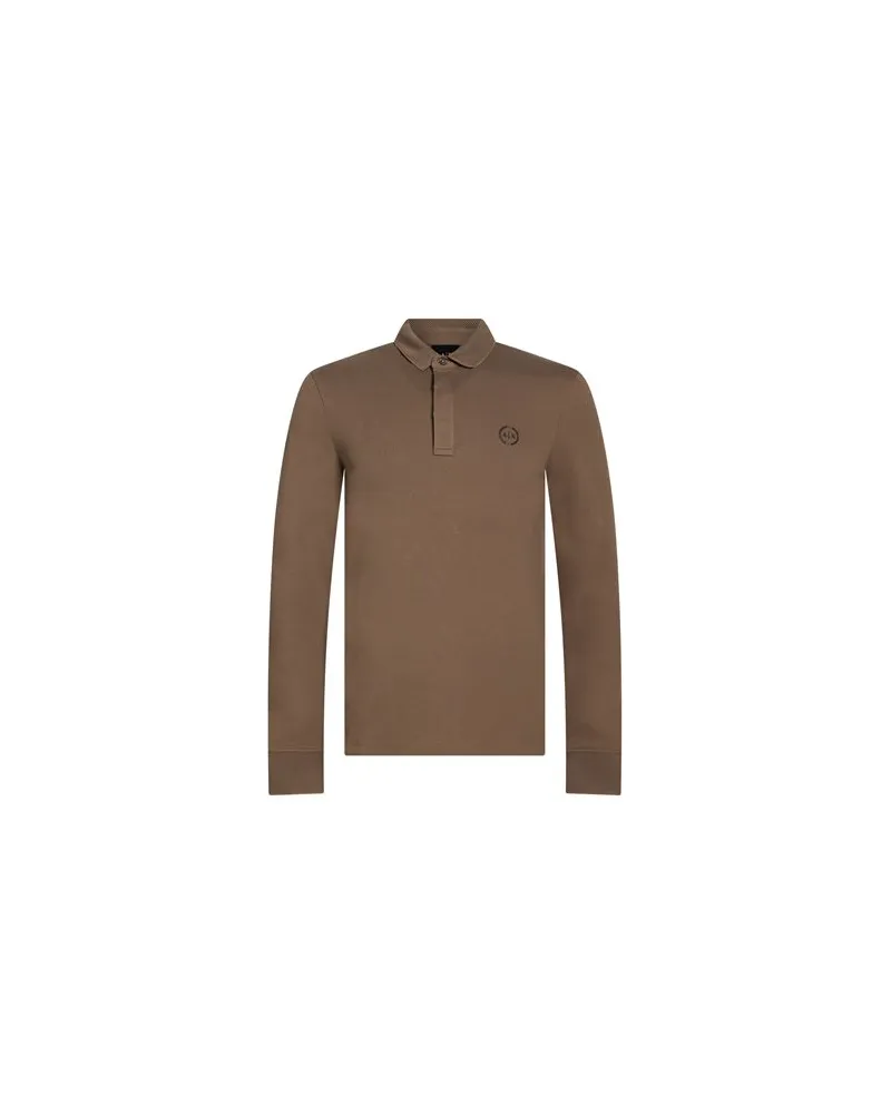 Armani Exchange TOPS - Poloshirtsauf YOOX.COM Khaki
