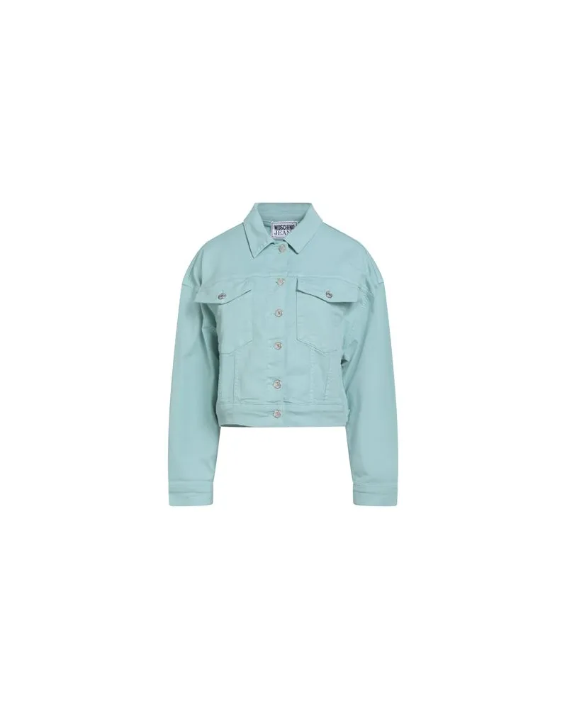 Moschino JACKEN & MÄNTEL - Jeansjacken/Mäntelauf YOOX.COM Tūrkis