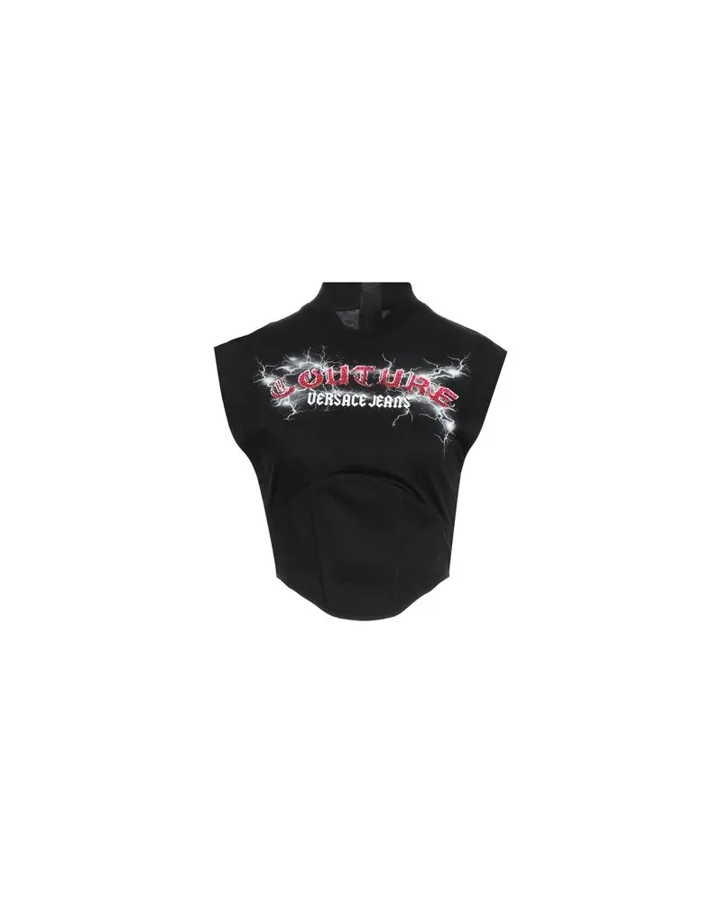 Versace Jeans TOPS - T-shirtsauf YOOX.COM Schwarz