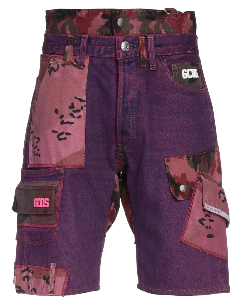 GCDS Jeansshorts Violett