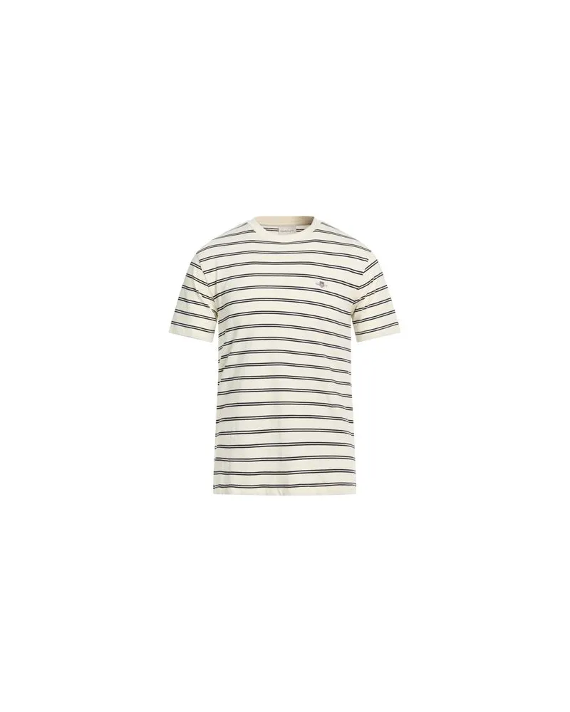 Gant TOPS - T-shirtsauf YOOX.COM Cremeweiß