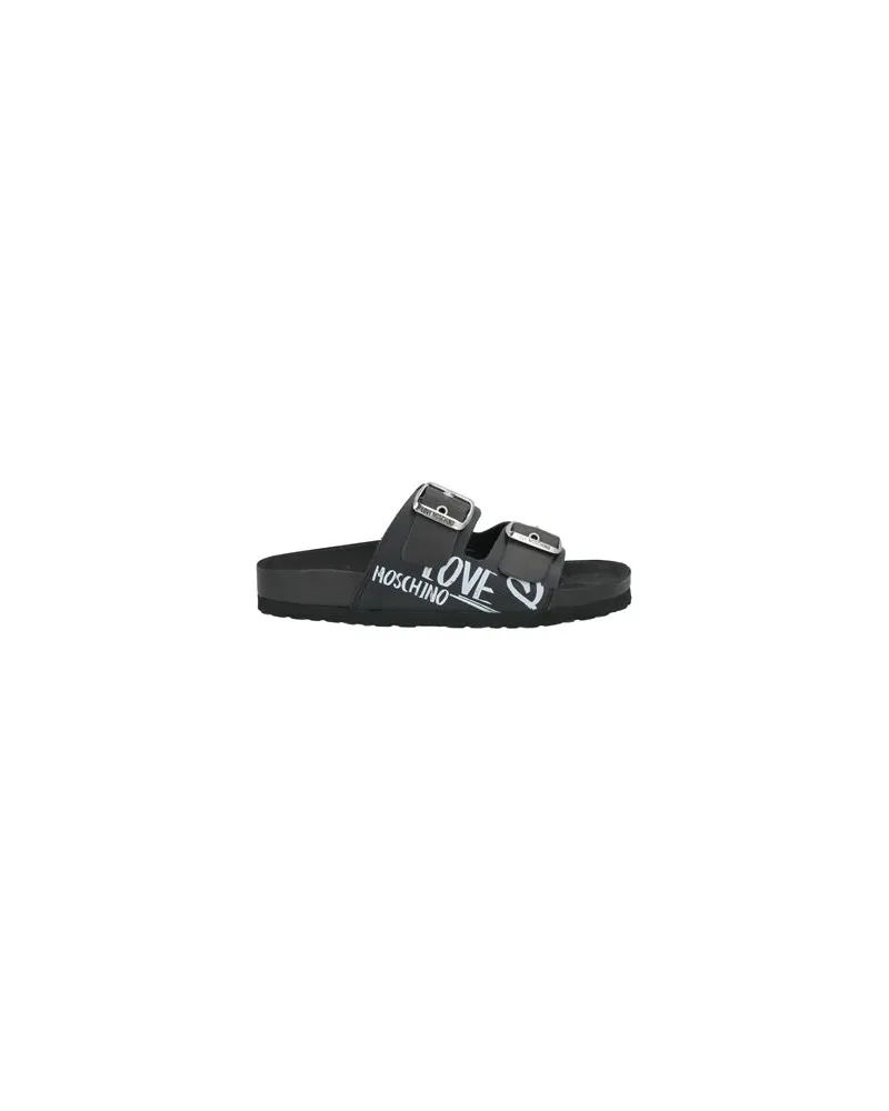 Moschino SCHUHE - Sandalenauf YOOX.COM Schwarz