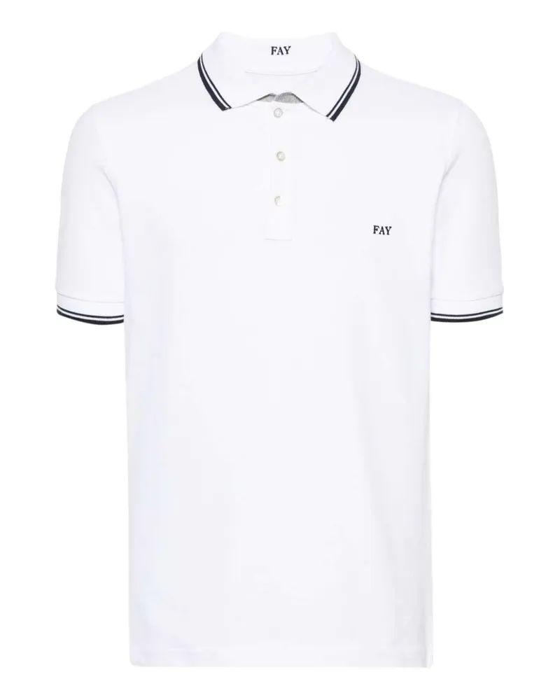 Fay Poloshirt Weiß