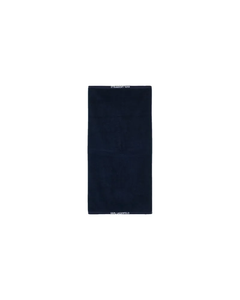 Karl Lagerfeld BADEZIMMER - Bade- & Handtücher aus Frotteeauf YOOX.COM Marineblau