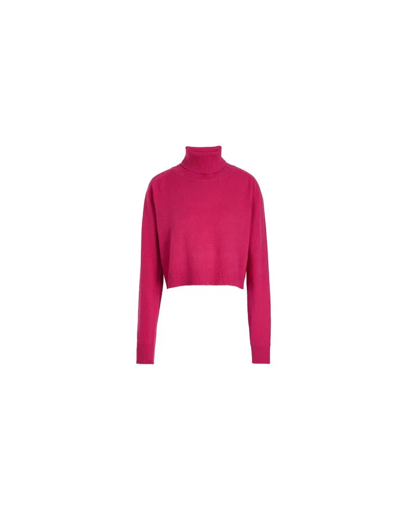 8 by Yoox KNIT CROPPED ROLL-NECK  - STRICKWAREN - Rollkragenpulloverauf YOOX.COM Fuchsia