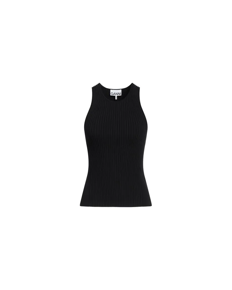 Ganni TOPS - Topsauf YOOX.COM Schwarz