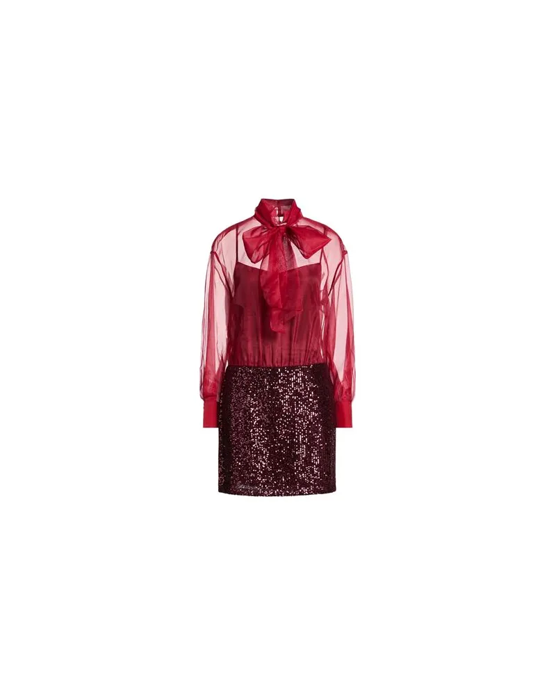 NENETTE KLEIDER - Mini-Kleiderauf YOOX.COM Ziegelrot