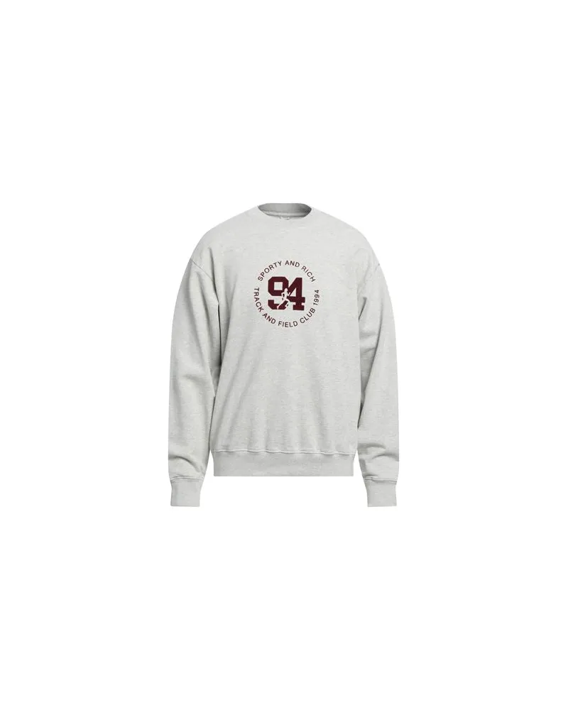 SPORTY & RICH TOPS - Sweatshirtsauf YOOX.COM Hellgrau