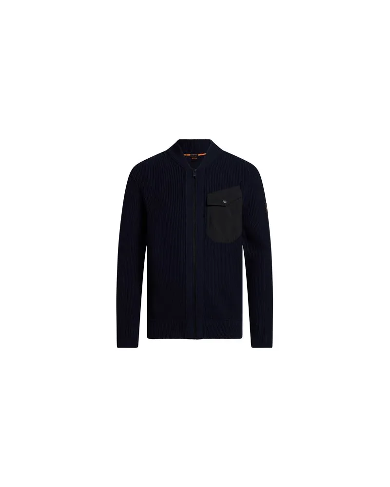 HUGO BOSS STRICKWAREN - Strickjackenauf YOOX.COM Marineblau