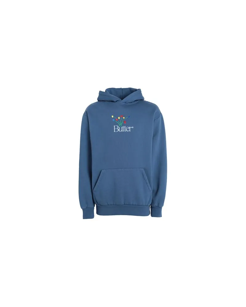 Butter Goods Bouquet Embroidered Pullover Hood - Bouquet Embroidered Pullover Hood - TOPS - Sweatshirtsauf YOOX.COM Blaugrau