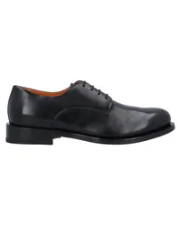 Santoni Schnürschuh Schwarz