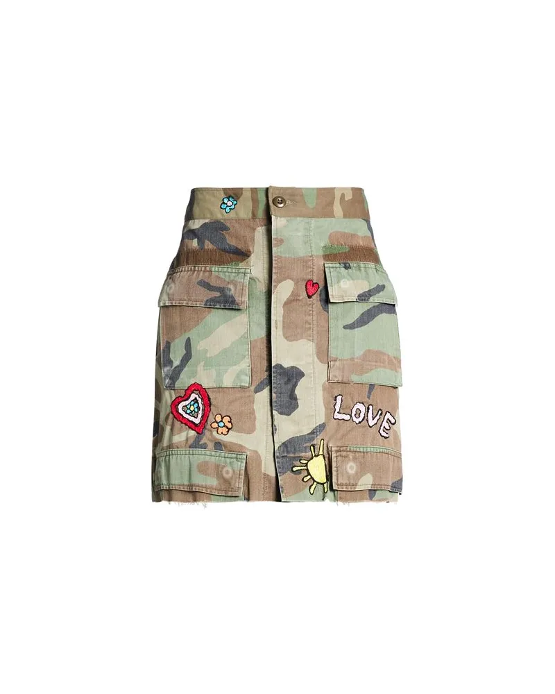 HISTORY REPEATS HOSEN & RÖCKE - Jeansröckeauf YOOX.COM Militärgrün