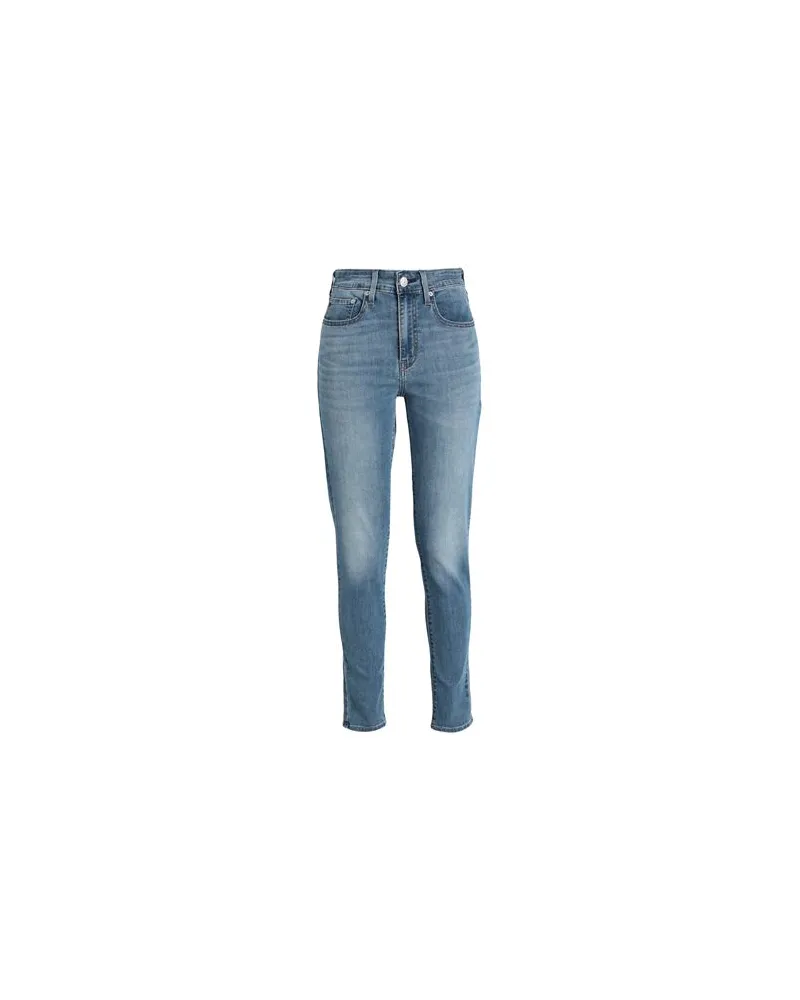 Levi's 721 HIGH RISE SKINNY MED INDIGO - WORN IN  - HOSEN & RÖCKE - Jeanshosenauf YOOX.COM Blau