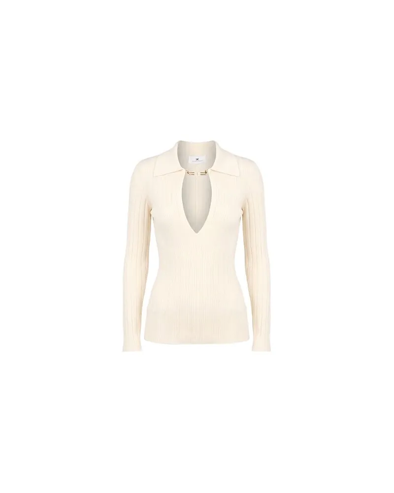 Elisabetta Franchi STRICKWAREN - Pulloverauf YOOX.COM Elfenbein