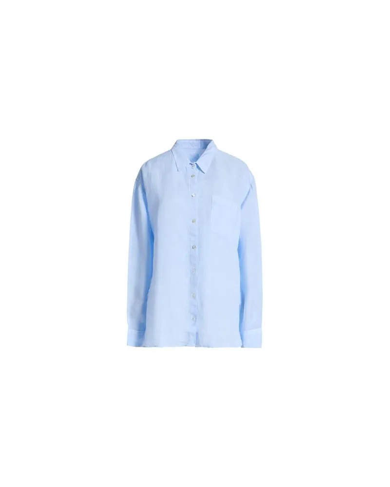 120% Lino TOPS - Hemdenauf YOOX.COM Hellblau