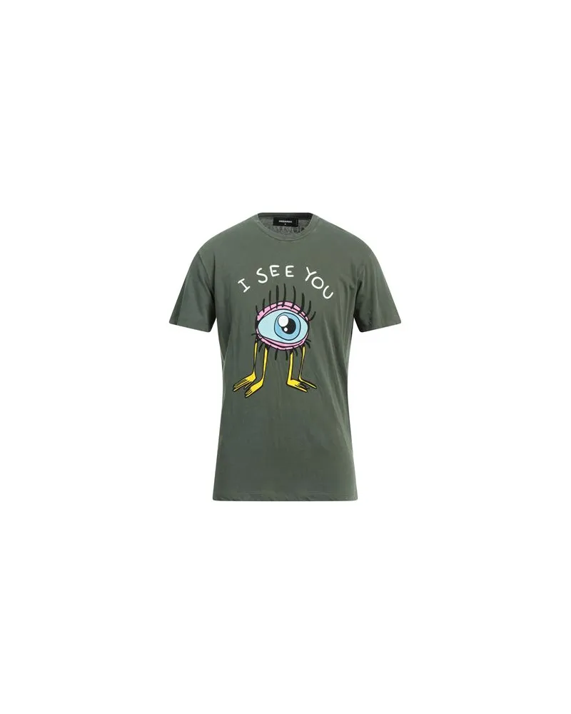 Dsquared2 TOPS - T-shirtsauf YOOX.COM Militärgrün