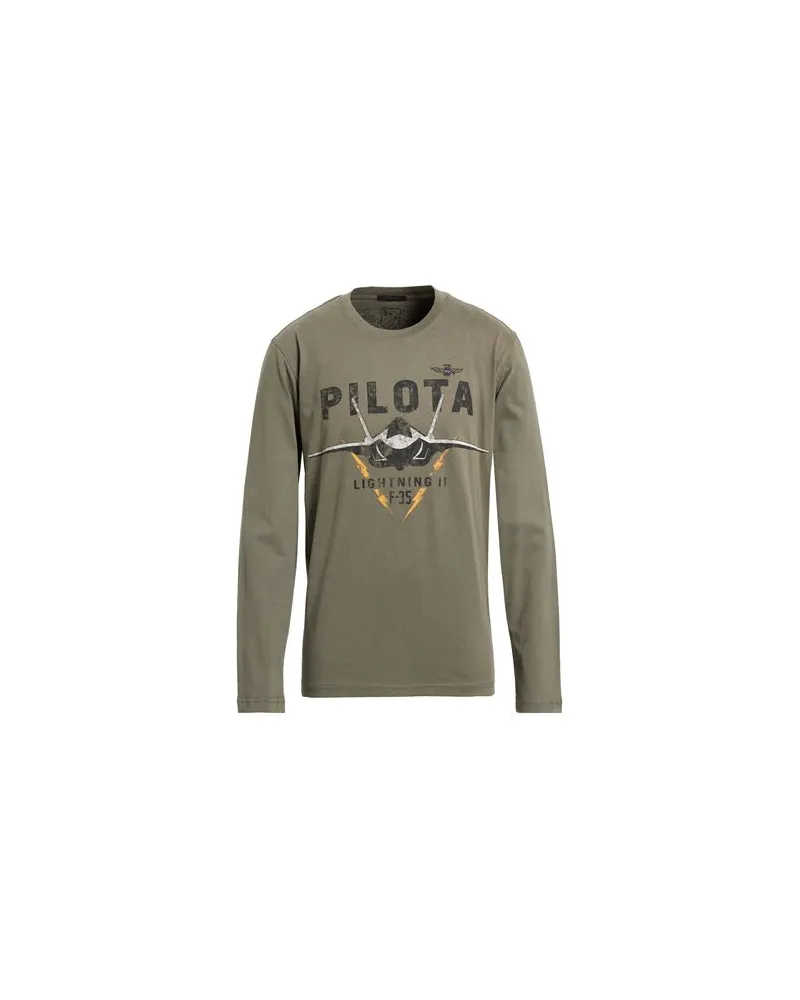 Aeronautica Militare TOPS - T-shirtsauf YOOX.COM Militärgrün