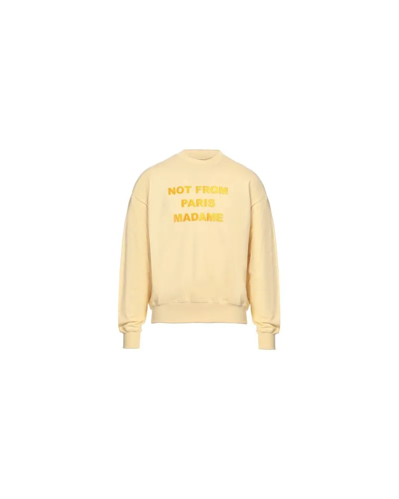 Drôle de Monsieur TOPS - Sweatshirtsauf YOOX.COM Pastellgelb