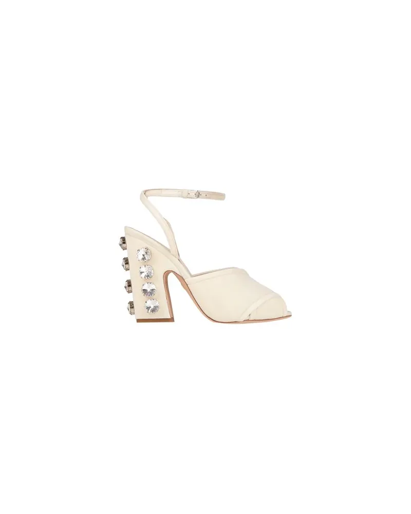 Giambattista Valli SCHUHE - Sandalenauf YOOX.COM Cremeweiß