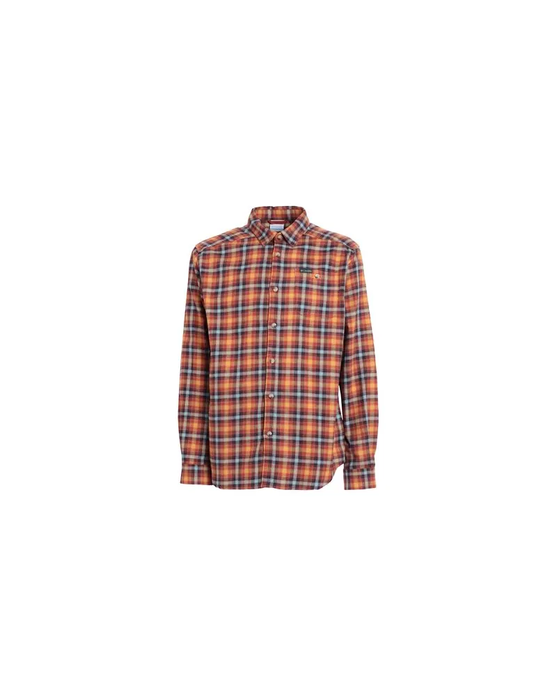 Columbia Sportswear Company Cornell Woods™ Flannel Long Sleeve Shirt  - TOPS - Hemdenauf YOOX.COM Rostrot
