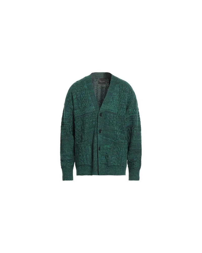 Roberto Collina STRICKWAREN - Strickjackenauf YOOX.COM Dunkelgrün