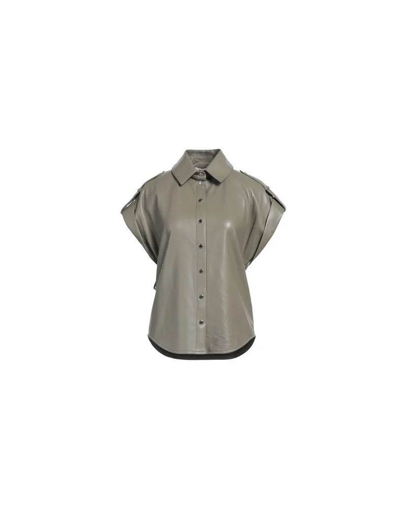 Patrizia Pepe TOPS - Hemdenauf YOOX.COM Salbeigrün